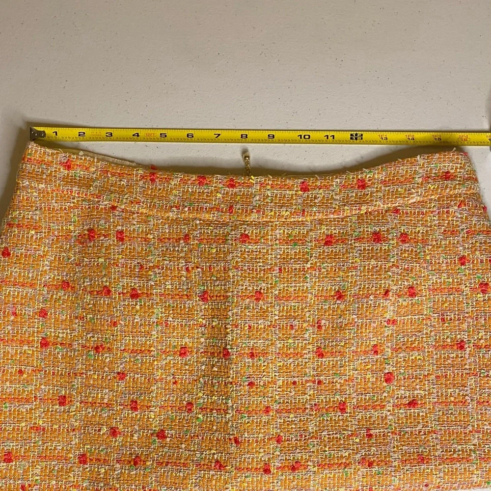 Kate Spade Textured Tweed Pamela Skirt Beautiful Multicolor Blend NWT
